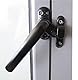 Tür- und Fenstergriff aus Aluminiumlegierung innerhalb und außerhalb des Flügelglasfensters mit Radgriffsperre