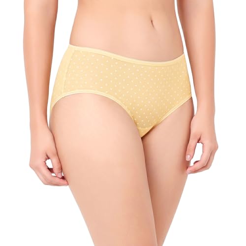 Image of juliet Cotton Hipster Premium Panties Set of 5 Full Coverage Stretchable Fabric