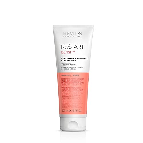 REVLON PROFESSIONAL RESTART DENSITY Acondicionador Ligero Fortificante, acondicionador anticaída, para el cabello sin peso, para la rotura del cabello, 200ml