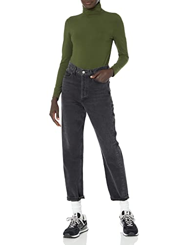 Amazon Essentials Women's Long-Sleeve Turtleneck (Available in Plus Size), Dark Olive, Medium4