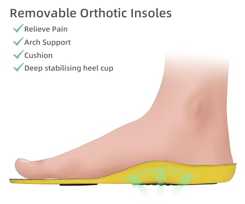 Women's Diabetic Shoes Wide Slip-on Orthopedic Shoes Arch Support Walking Sneakers with Air Cushion Adjustable Closure for Swollen Feet Pain Relief4