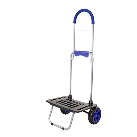 dbest products Bigger Mighty Max Personal Dolly, Blue Handtruck Cart Hardware Garden Utilty