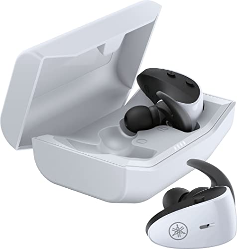 Yamaha TW-ES5A, True Wireless Sport Earbuds, with Listening Care and Ambient Sound, IPX7 waterproof, upto 34 h playback time
