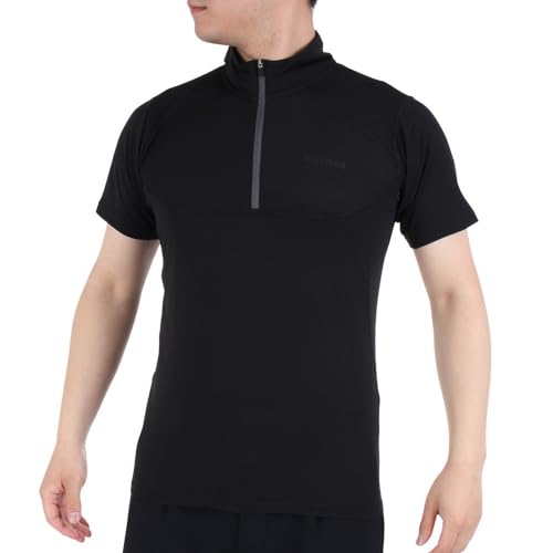 [Marmot(�}�[���b�g)] �����W�b�v�V���c �z������ �����Y �N���C���X�s�[�h�V���[�g�X���[�u�W�b�v/Climb Speed S/S Zip TSSMC215 �u���b�N M