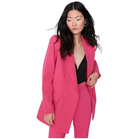 Trendyol Blazer Fuchsia Femme Cover