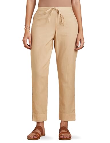 Image of Amazon Brand - Myx Women Cotton Rich Slim Pants (Available in Plus Sizes)