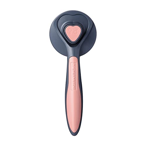 (YOUMIDI) Brush and Cat Brush-Smooth combing brush for short and long hair-Pet shedding combing brush, which can remove loose hair, mats, tangles (pink)