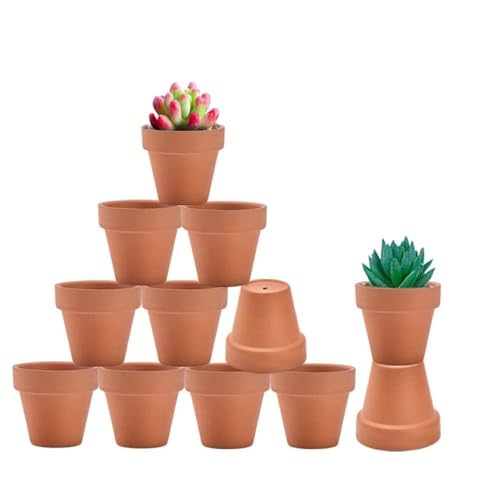 vensovo 2.5 Inch Small Terracotta Pots - 12 Pack Terra Cotta Terra Cotta Pot with Drainage, Clay...