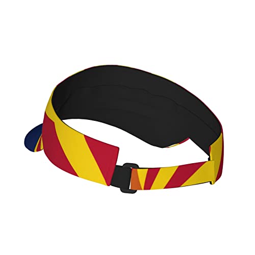 Image of Cute Funny Flag Hat Women Men Adjustable Flag Sport Sun Visor Hat Summer Fashion Sun Cap Beach Flag Hat