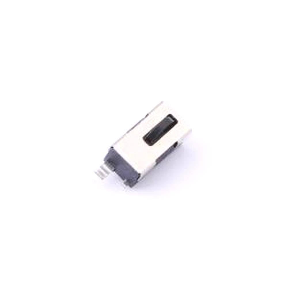10 Pcs Travel Switch KFC-V-105S-2-T Small Micro Switch 2-Foot Patch Round Black Handle self-Reset SMD 16V 500mA