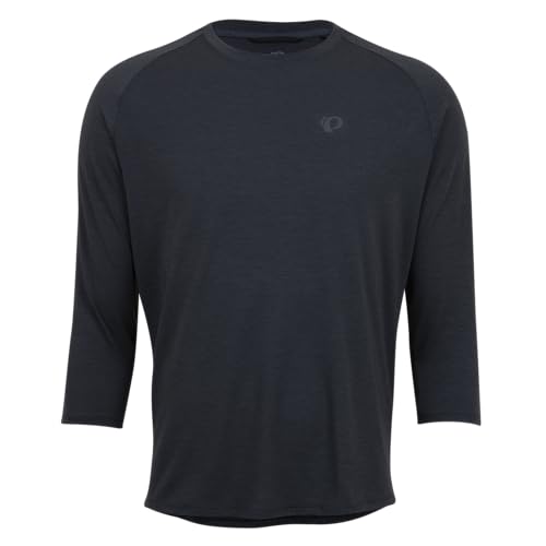 PEARL IZUMI Men's Canyon Merino 3/4 Sleeve Jersey, Moisture-Wicking Short Sleeve Bike Jersey...