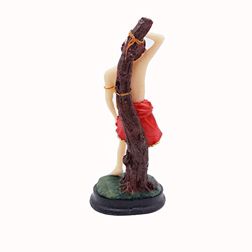 Imagem Escultura de São Sebastião 15 Cm Resina Santo católico
