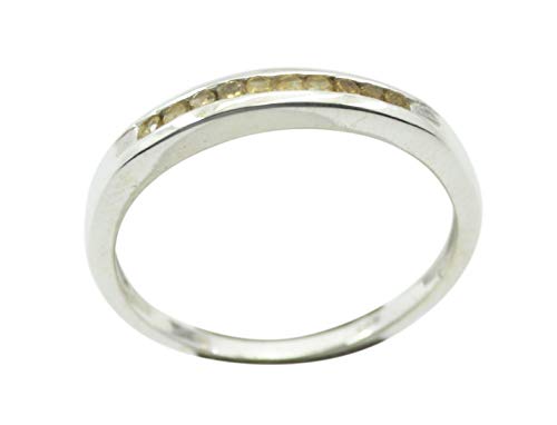 Bague en argent sterling 925 et citrine pour illuminer vos tenues de soirée