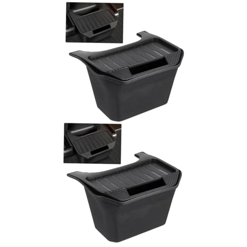 Organisateur de console arrière de voiture avec poubelle de rangement amovible et bac de stockage