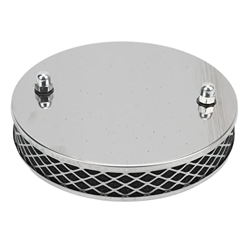 Filtre à Air Haut Débit 14x3cm Remplacement en Métal Chromé pour Carburateur SU HS2 1¼ Pouces...