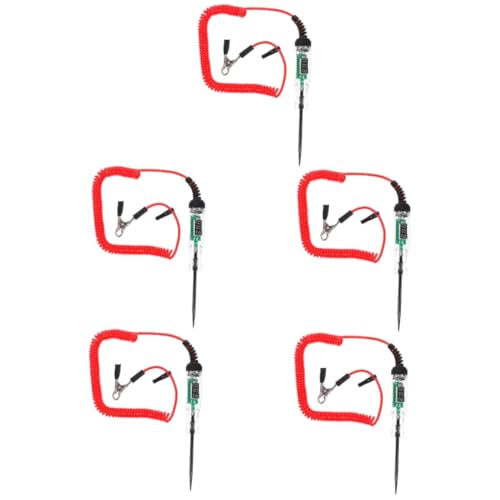 NUOBESTY 5 Stück digitaler Teststift Auto Mini Messgerät Niederspannungslichttester Live -Draht -Tester Schaltungstester Spannungsprüfer Spannungsempfindlichkeitstester Plastik
