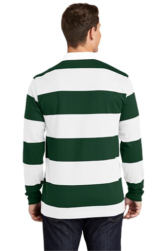 SPORT-TEK Unisex Classic Long Sleeve Rugby Polo | Collared Shirt for Men & Women, Relaxed Fit Top for Casual Wear & Work3