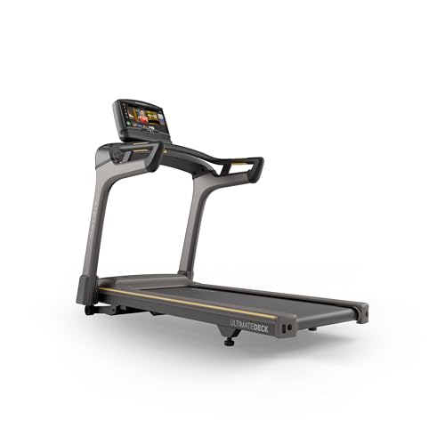 Image of Matrix Fitness T30 Treadmill with XIR | 16 inch Touchscreen (WiFi+BT+HDMI) | Club-Quality Treadmill for Running, 5K & Marathon | | Heavy-Duty Frame, Extra-Thick 20 inchx55 inch Deck, Industrial Cushioning