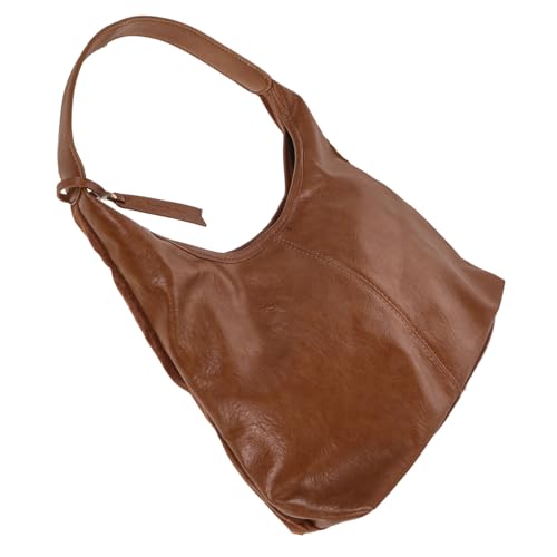 Classico giallomarrone: l'intramontabile giallomarrone offre un ottimo mix di moda e , adatto a qualsiasi guardaroba, borsa hobo in pelle scamosciata, borsa tote in pelle scamosciata