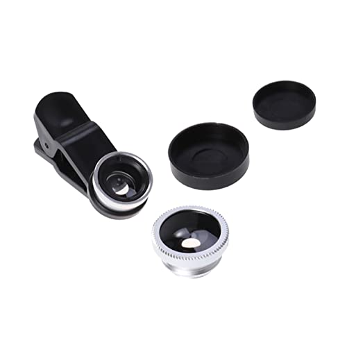 GRIRIW 3 1 Wide-Angle Lens Fish Eye Lense for Phone 3 in 1 Universal Phone Camera Lens Kit Vlogging Kit Phone Macro Lens Phone Kaleidoscope Lens Phone Wide Angle Macro Cell Phone Triple