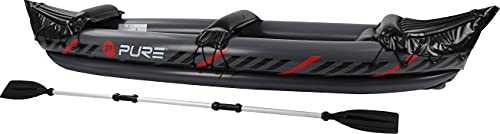 GLJY Outdoor Kayak gonflable pour 2 personnes avec rames en aluminium et pompe à air à haut rendement