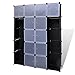 Produktbild vidaXL Kleiderschrank 14 Fächer DIY Schrank Regalsystem Steckregal Garderobe