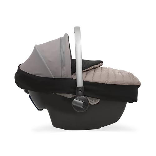 Image of Little Unicorn Winter Car Seat Cover | Premium Insulated Fabric | Universal Fit & Easy to Install | Travel Bag Included (Mushroom)