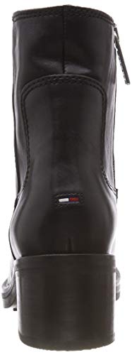 Tommy Jeans Essential Leather Biker Boot, Stivali