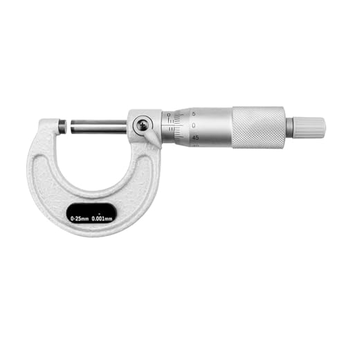 外側マイクロメーター 0-25mm 25-50mm 50-75mm 75-100mm 測定工具(103-129/0-25mm/0.001mm/+2umm)