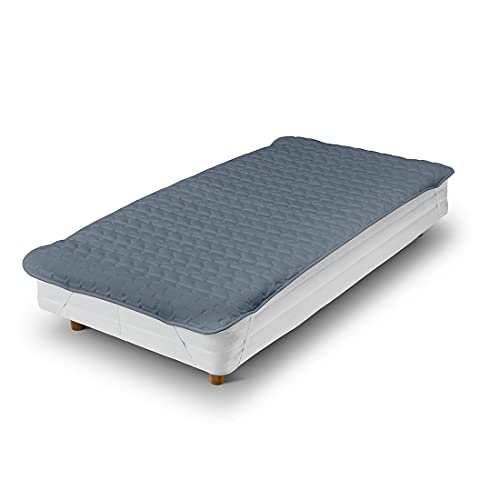 オフタイム 敷きパッド 100×200cm さらっとパイル レーヨン オールシーズン 洗える ナチュラル おしゃれ 無地 シングル ネイビー AJ025PDS