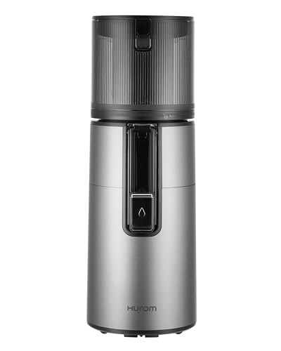 HUROM | H400 | Extractor de zumo de frutas y verduras | Hurom Easy Clean H400 | Cuenco de corte | 150 vatios | Libre de BPA | TITANIUM