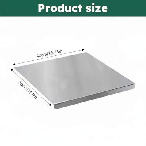 Tabla de cortar de acero inoxidable rectangular miniatura 5