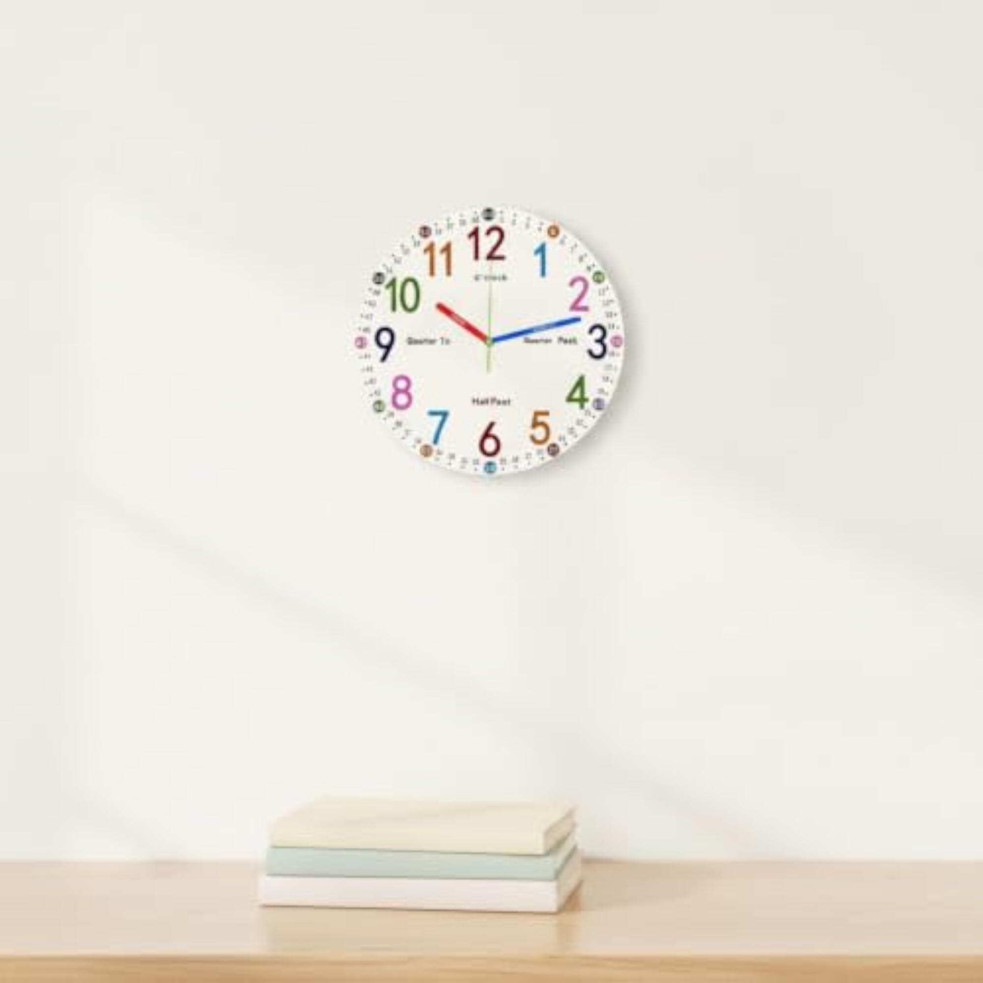 Easy-to-Read Educational Wall Clock for Children