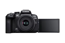 CANON EOS R10 Cámara Mirrorless + Objetivo RF-S 18...: Fotografía: Cámara Evil, ligera y sin espejo para aficionados y creadores de contenido. Con 24,2MP y sensor APS-C para conseguir imágenes en gran definición y alta resolución Vídeo: Consigue magníficas grabaciones con vídeo 4K 30p que sobremuestrea l...