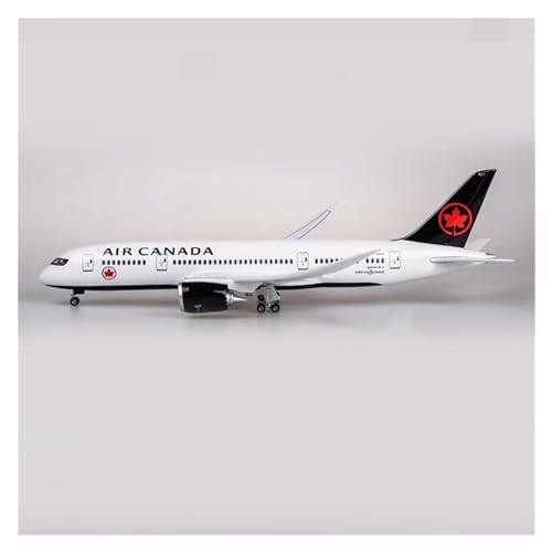 Avión coleccionable Boeing B787 Air Canada maqueta de resina resistente con luces led 3
