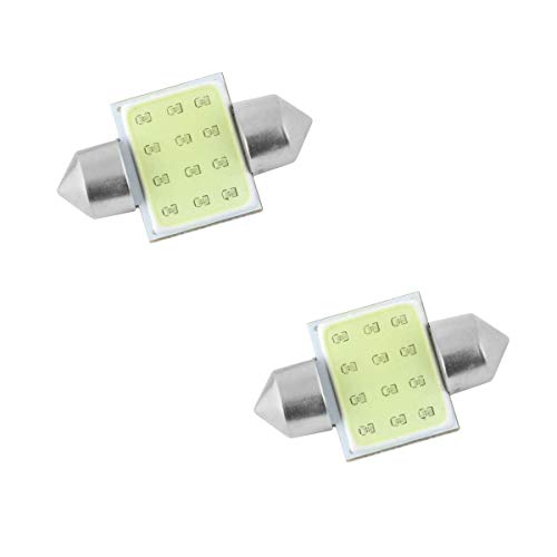 Image of AllExtreme EXDL12G 12 LED Universal Car Interior Super Bright Roof Light Reading Dome Bulb Lamp with Festoon Holder (2 Pcs)