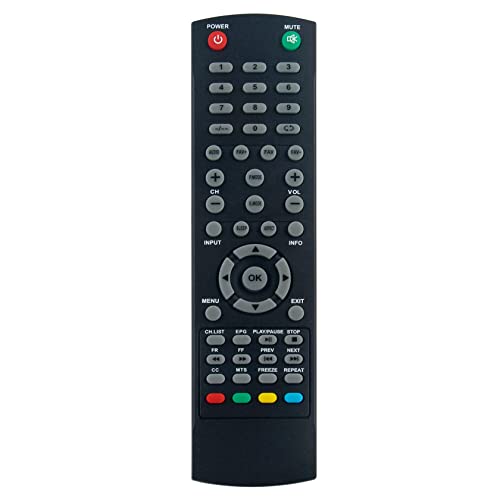 Télécommande de rechange compatible TV RCA 4K Ultra HD pour remplacer votre boîtier perdu