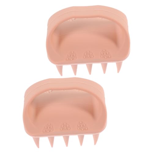BESTYASH 2pcs 2 Scalp Massager Brush with Ergonomic Handle Gentle Exfoliator for Dandruff Removal for Men and Enhances Shower Routine and Hair Care