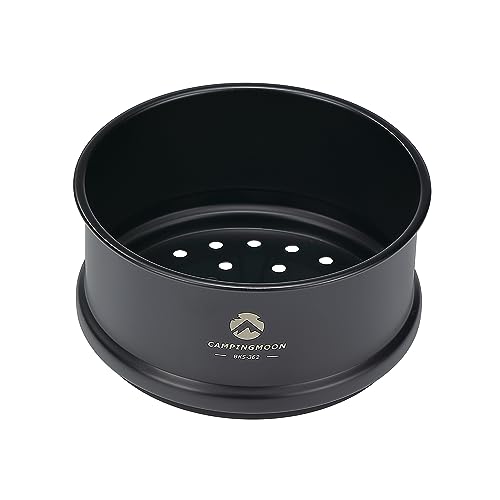 Mini cuiseur vapeur haut de gamme Campingmoon BKS362 noir en acier 304