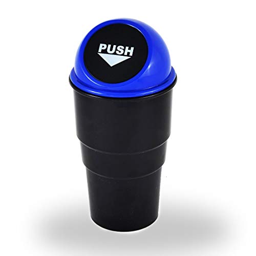 INKULTURE Portable Mini Car Dustbin/Trash Bin Traveling Portable Mini Car Trash Bin 01 Pics (Blue)