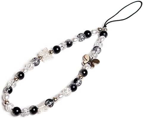 AOERUN Beaded Phone Charm Y2K Phone Strap Charm Handmade Cell Phone Lanyard Wrist Strap Kawaii Acrylic Beads Cell Phone Chain