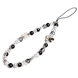 AOERUN Beaded Phone Charm Y2K Phone Strap Charm Handmade Cell Phone Lanyard Wrist Strap Kawaii Acryl