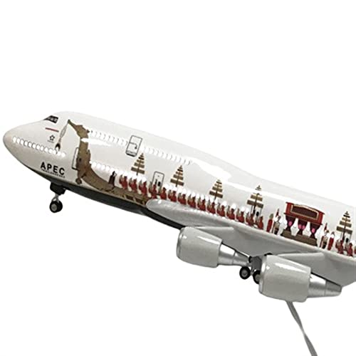 Avión de metal CLMJHG miniatura Airbus Thai Airways con luz LED 46cm 7
