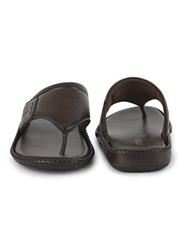Image of Liberty Coolers VCL-26 Casual Slipper for Men - Black & Brown | Slip-on /Flats Slippers - Durable and Lightweight | Comfortable and Soft Insole for Everyday Wear - Cushioned Footbed | Home Footwear