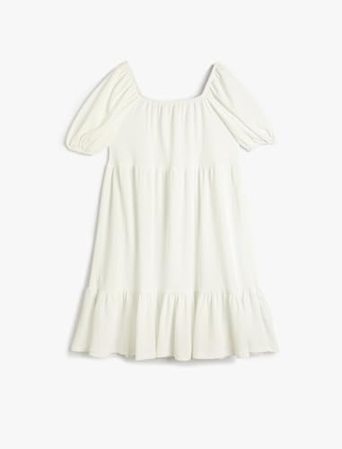 Vestidos Koton midi holgados que no aprietan con cuello cuadrado relax 2