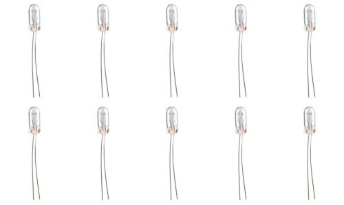 CECIndustries #2162 Bulbs, 14 V, 1.4 W, Wire Terminal Base, T-1.75 shape (Box of 10)
