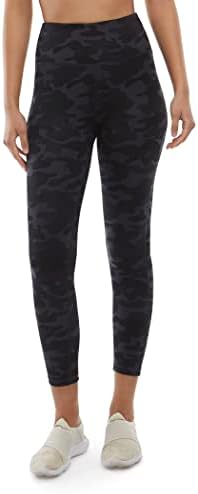 Danskin Women's Signature High Waisted Legging, Black Camo, Medium