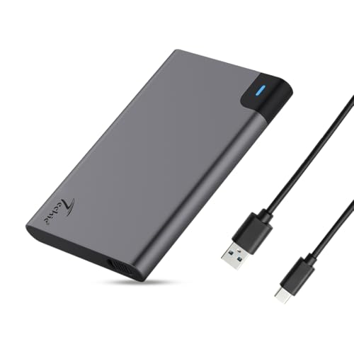 Image of TECHIE 2.5 inch External Hard Drive Enclosure, SSD /HDD Enclosure, USB 3.1 Gen 2, Type-C Aluminum Case, Tool-Less Fast Transfer, Up to 4TB