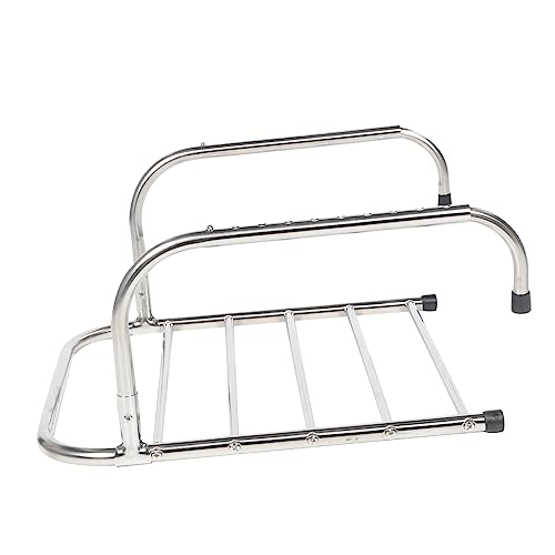 Estante plegable para secar ropa y zapatos de acero inoxidable