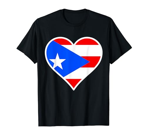 Puerto Rico Bandera Corazón Puerto Rico Regalos Amor Puerto Rico Camiseta
